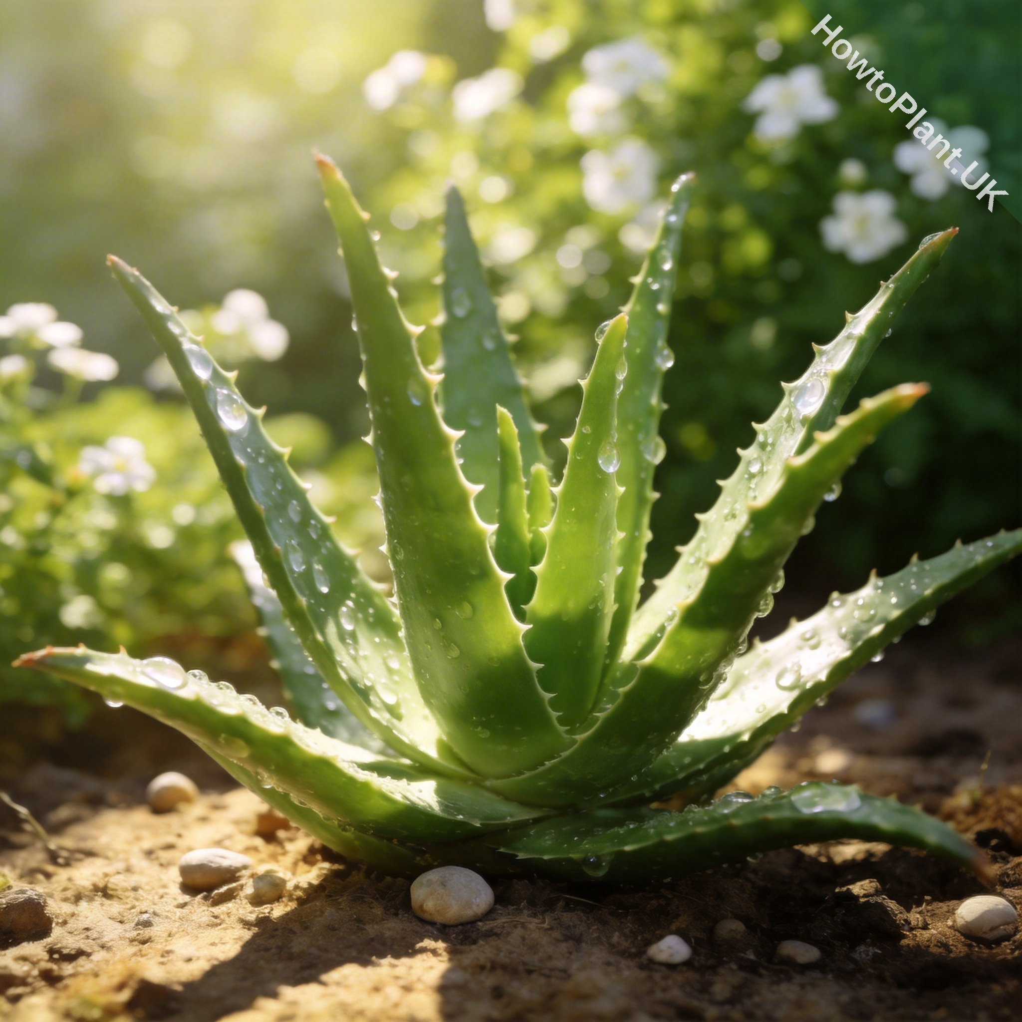 Aloe Vera in a natural garden setting