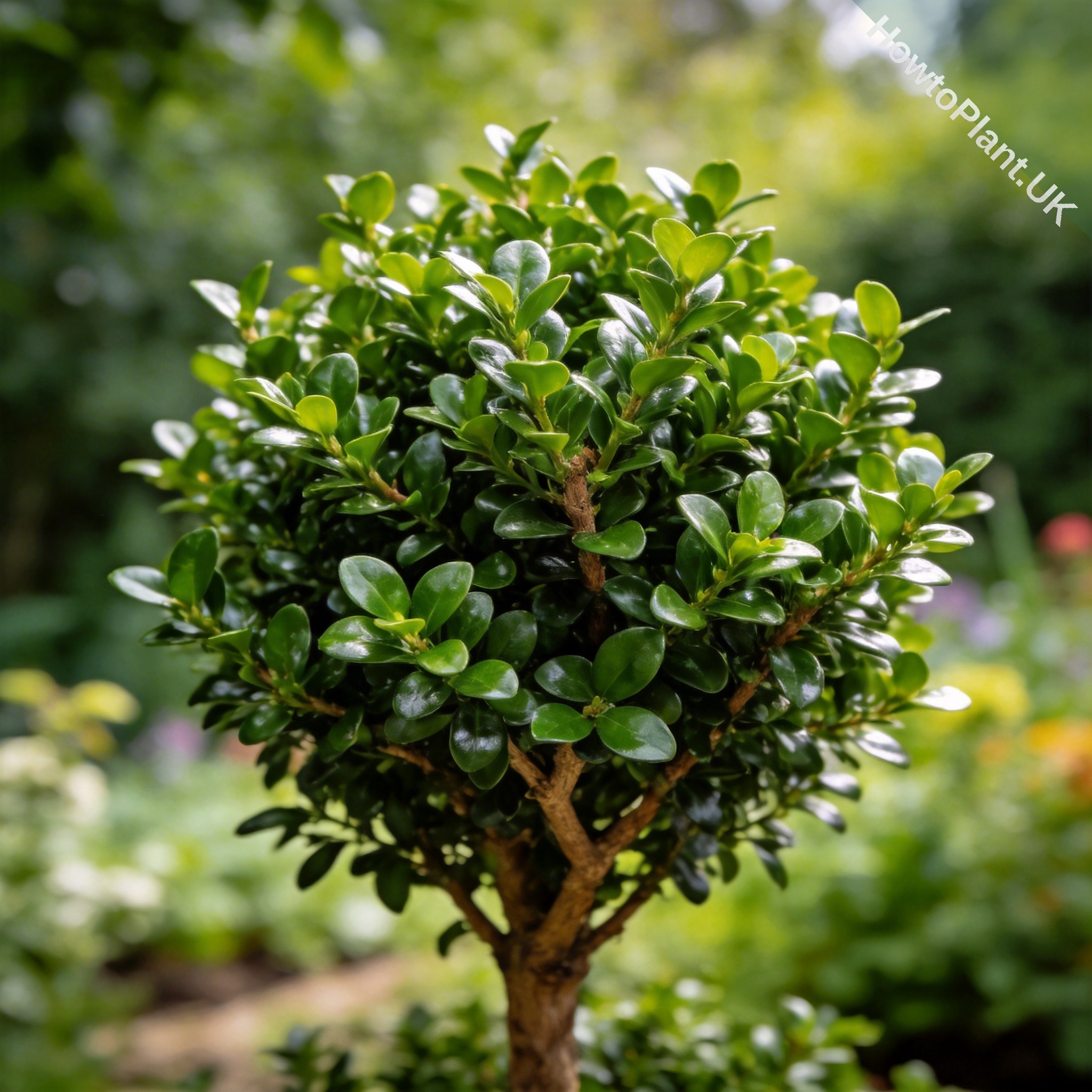 Boxwood in a natural garden setting