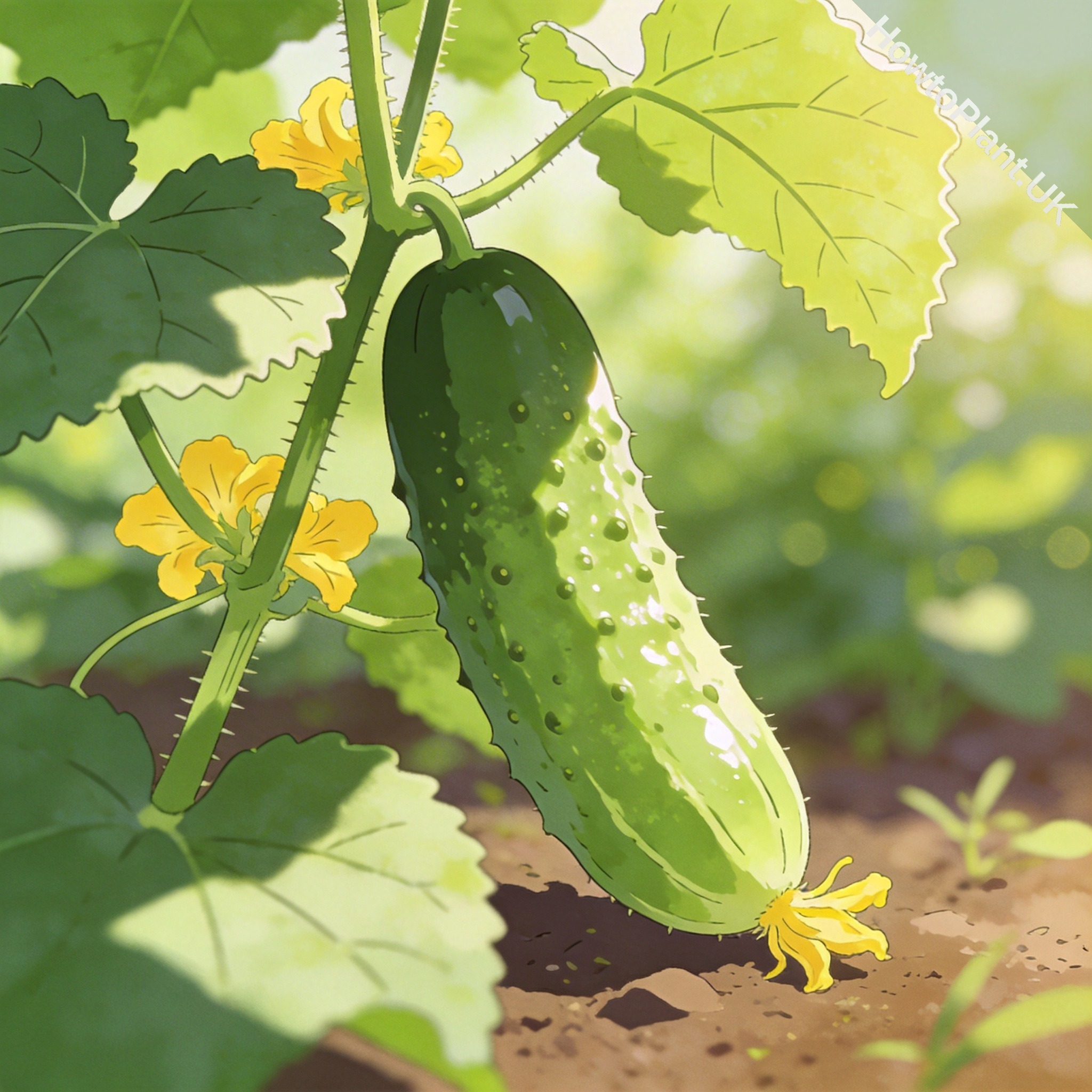 Cucumber care instruction card