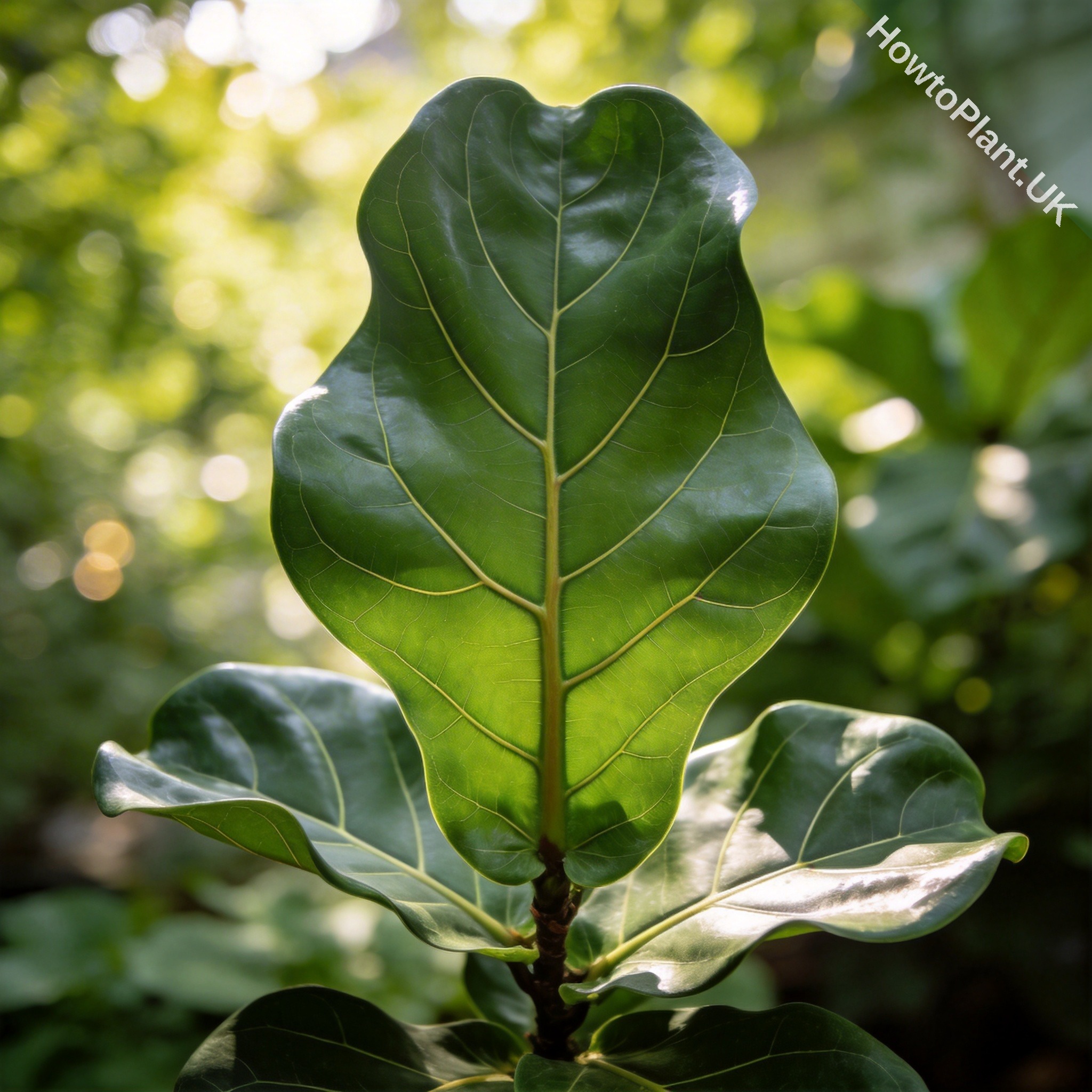 Fiddle Leaf Fig in a natural garden setting