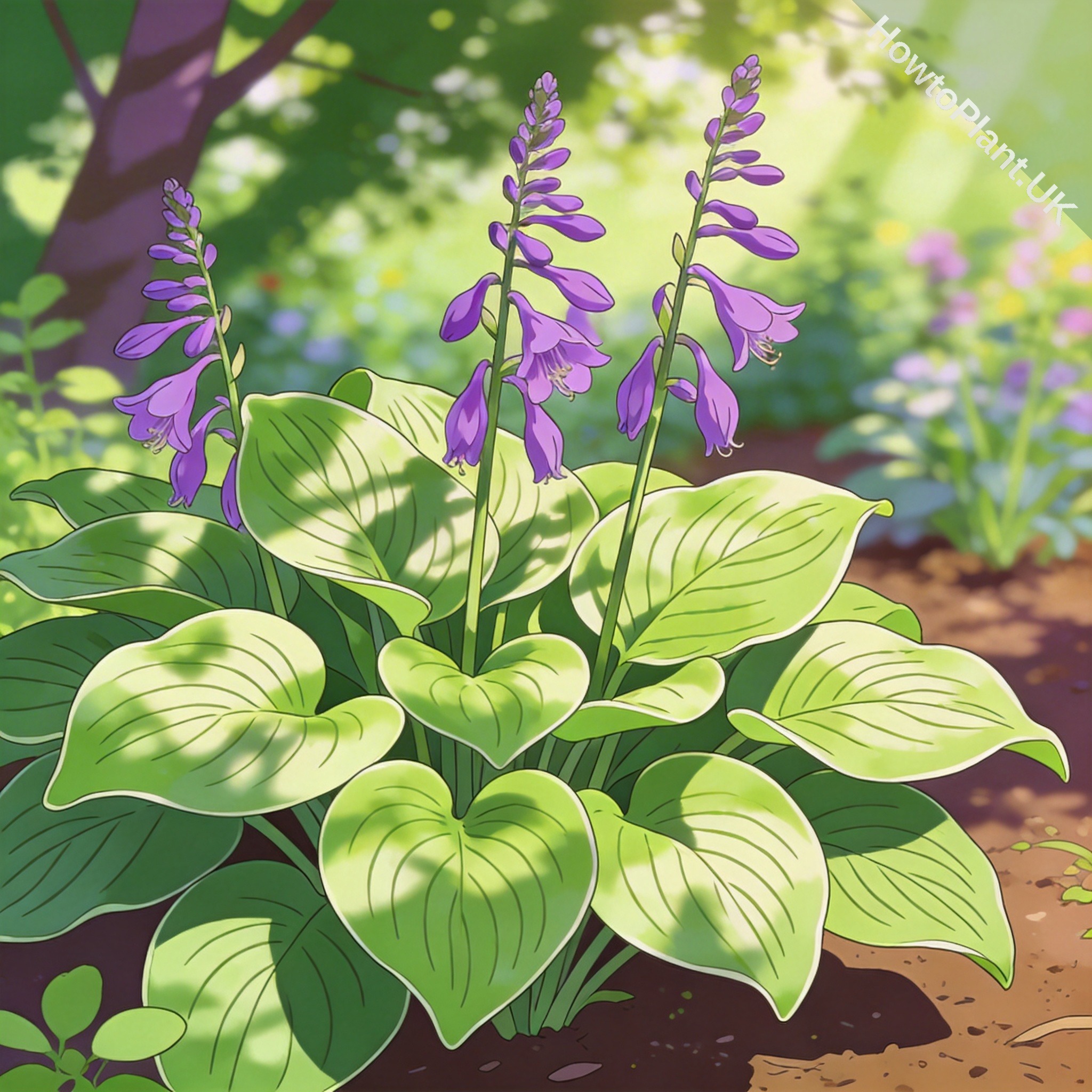 Hosta in a natural garden setting