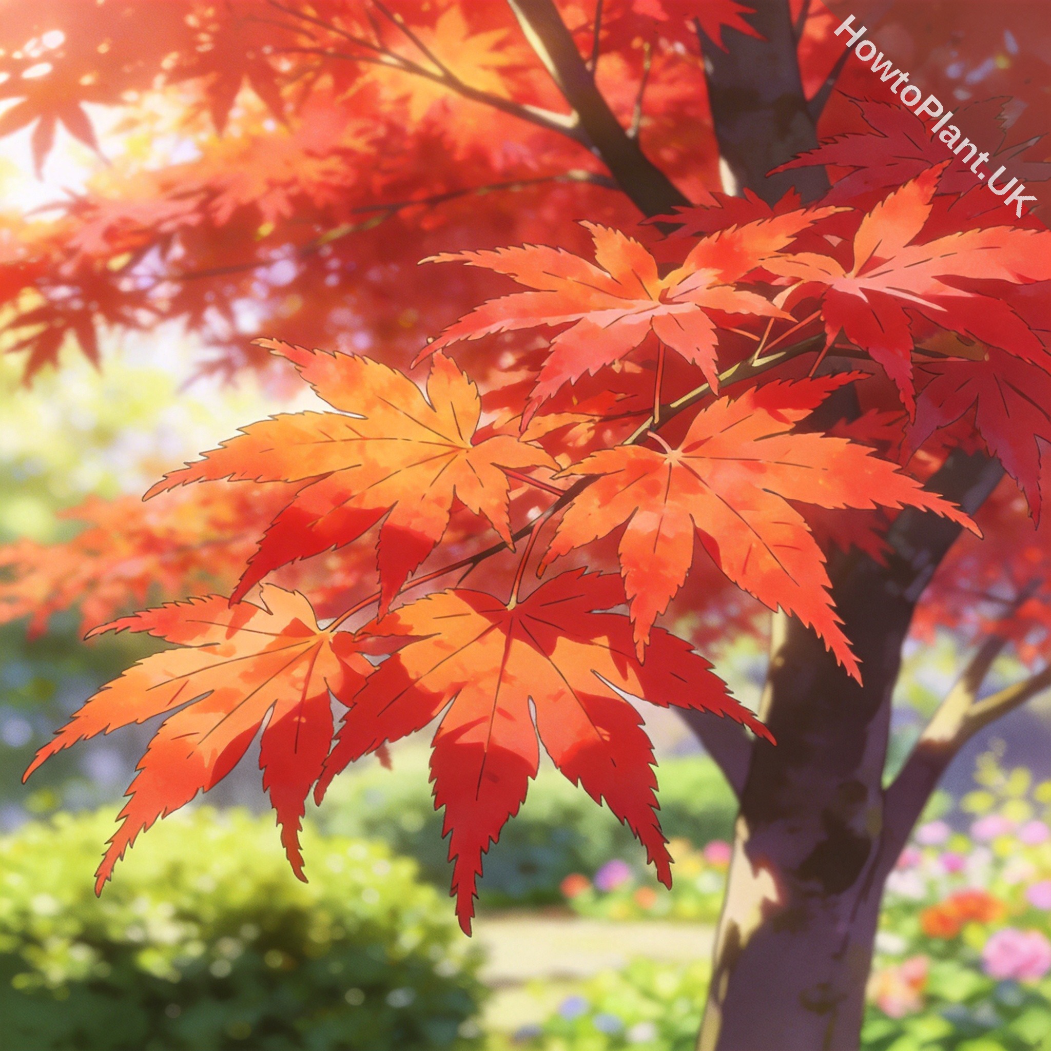 Japanese Maple in a natural garden setting