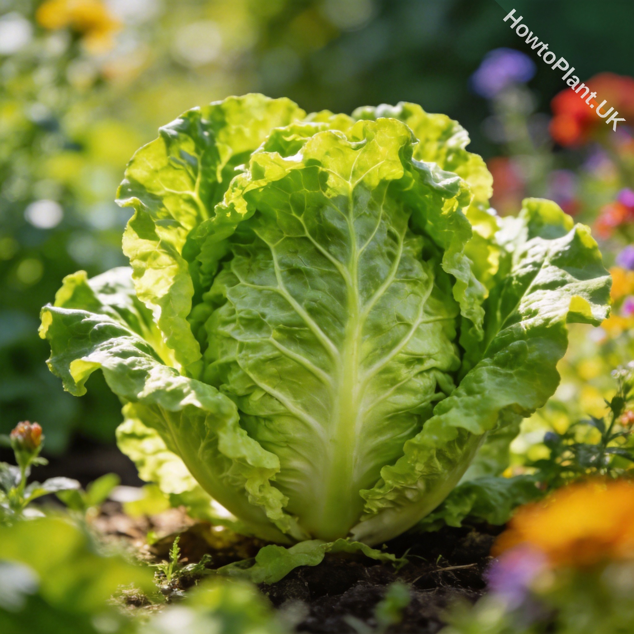 Lettuce in a natural garden setting