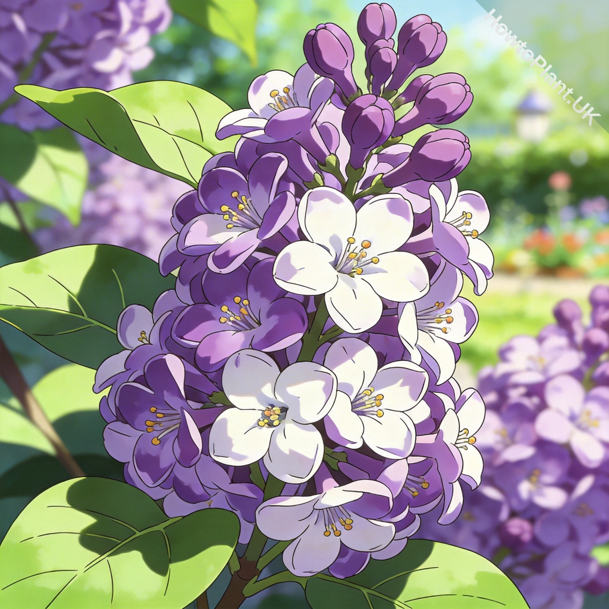 Lilac in a natural garden setting