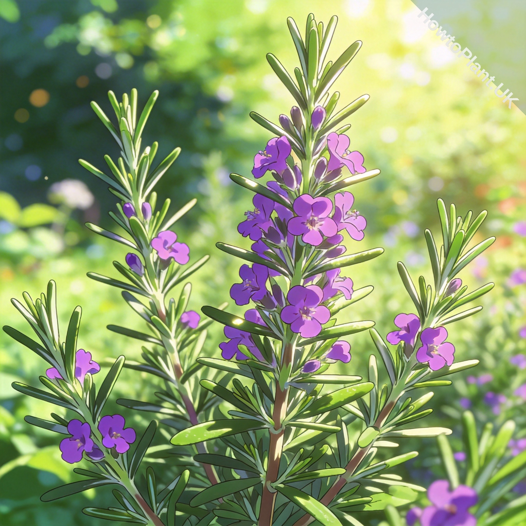 Rosemary in a natural garden setting