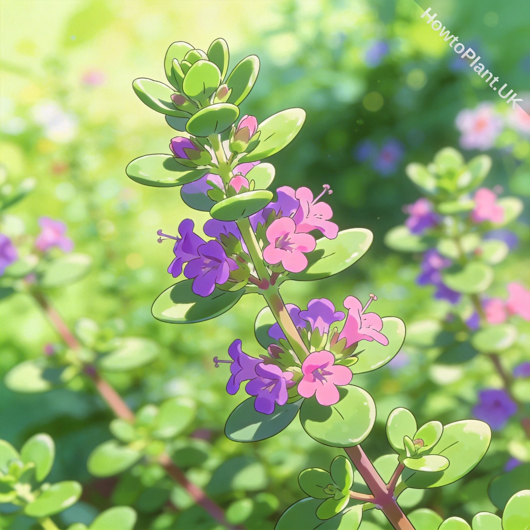 Thyme in a natural garden setting